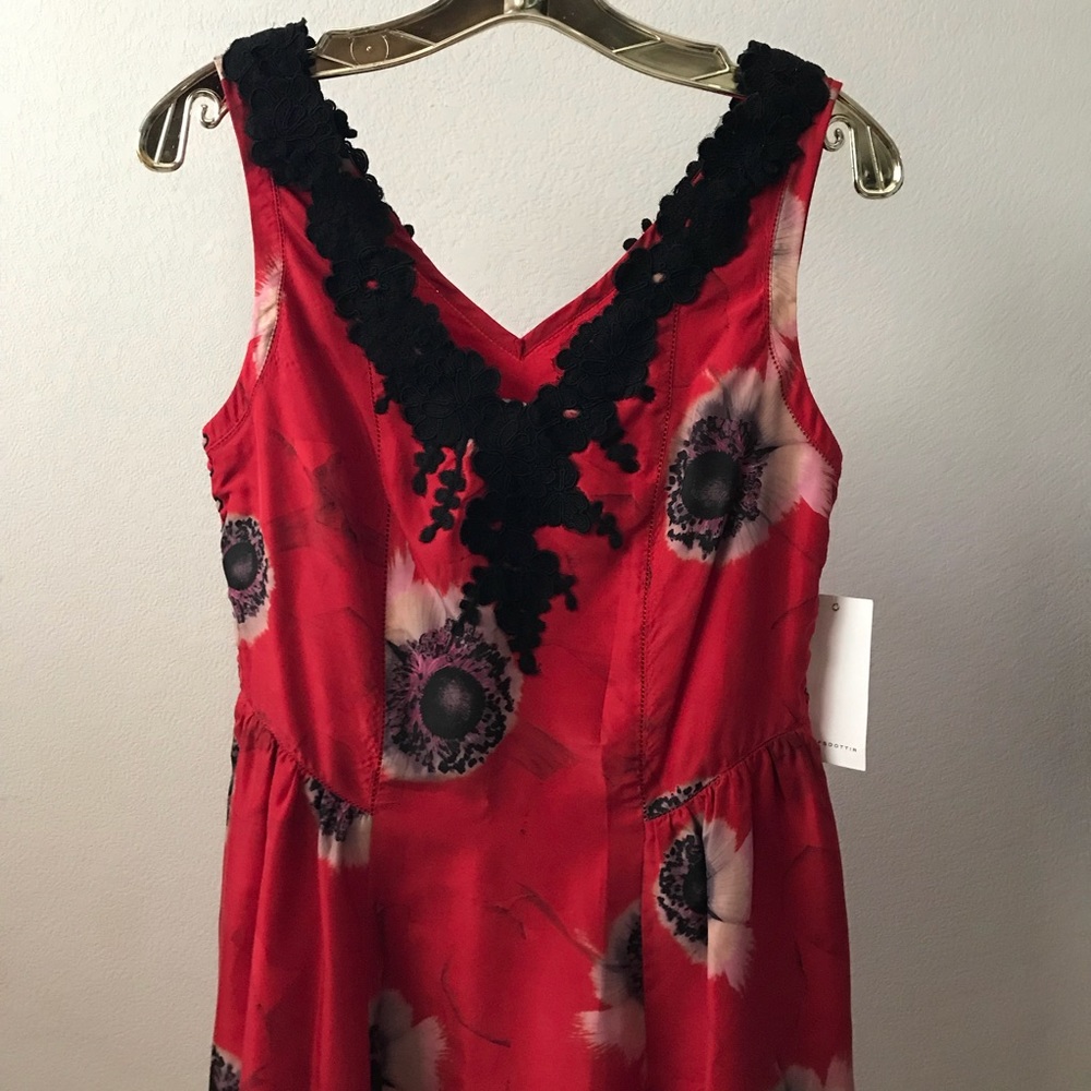 Anthropologie Leifsdottir silk corset dress